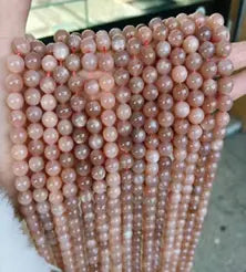 Natural Gemstone Loose Beads Necklace - sunstone A - NO.56 ABC Jewelries