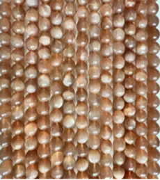 Natural Gemstone Loose Beads Necklace - sunstone - NO.55 ABC Jewelries