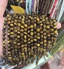 Natural Gemstone Loose Beads Necklace - tiger eye - NO.13 ABC Jewelries
