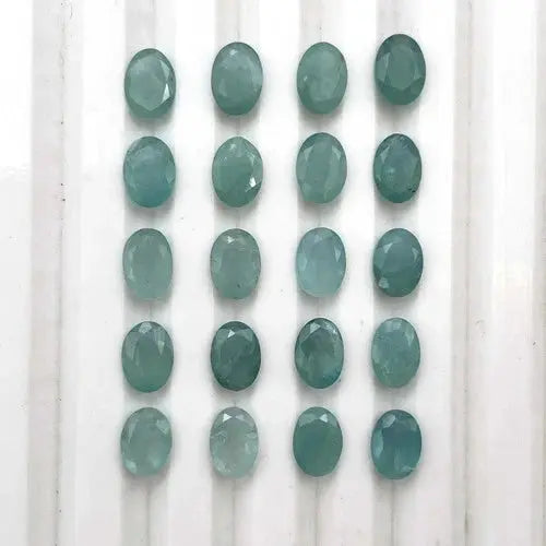 Natural Grandidierite Oval Cut Loose Gemstone Lot 14 Pcs 5*7 MM 10 CT ABC Jewelery