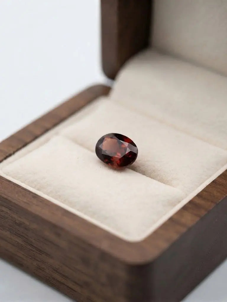 Natural Quality 1 Garnet Gemstones From Brazil, Dimension 6 x4 mm, Weight 0.66 Ct, Shape Emerald Cut, GEM-ABC-311