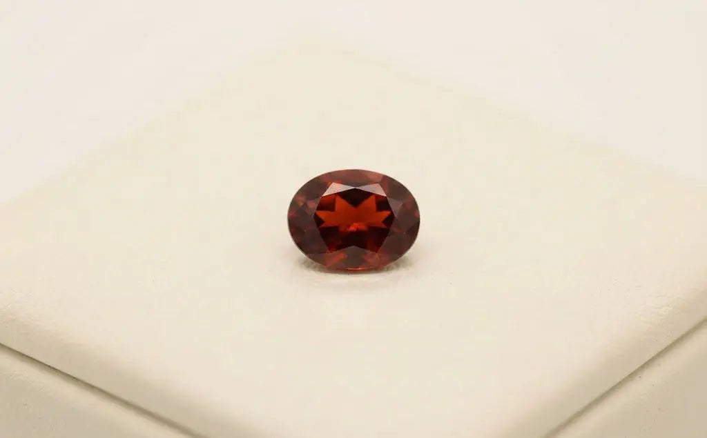 Natural Quality 1 Garnet Gemstones From Brazil, Dimension 6 x4 mm, Weight 0.70 Ct, Shape Oval Cut, GEM-ABC-306
