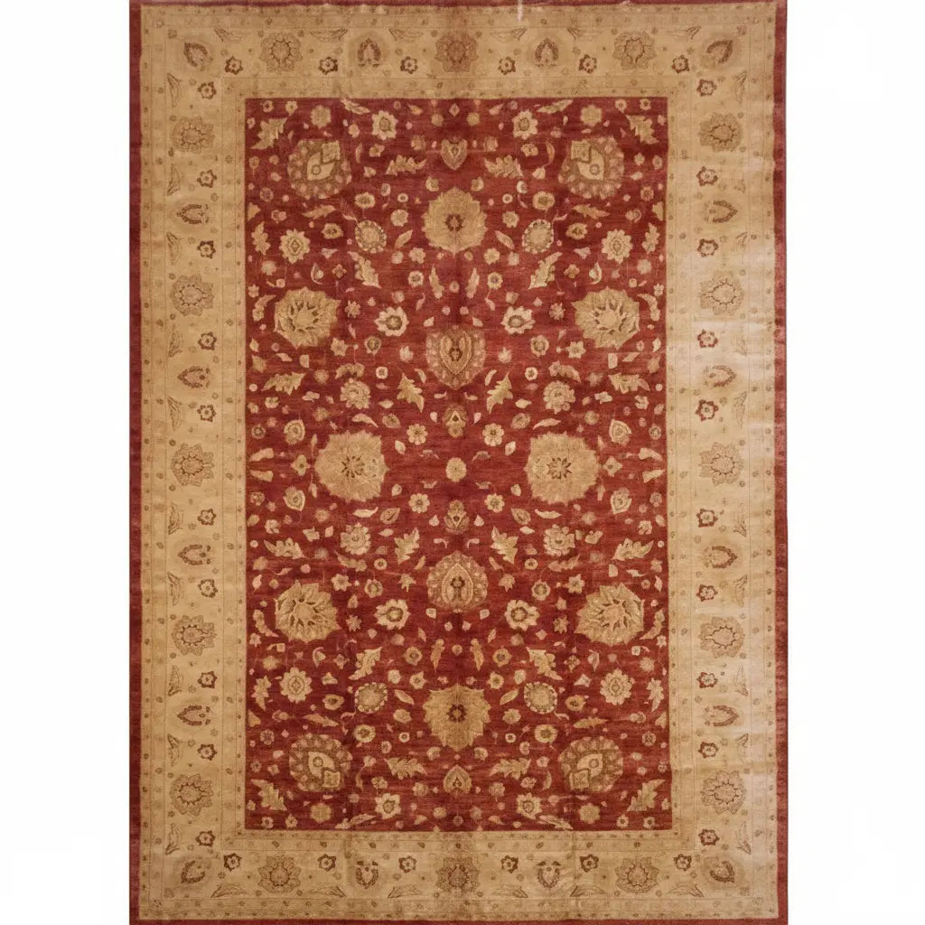 One Of The Kind Afghani Hand-Knotted Rug 11'1"1 x 17'4" zandirugs