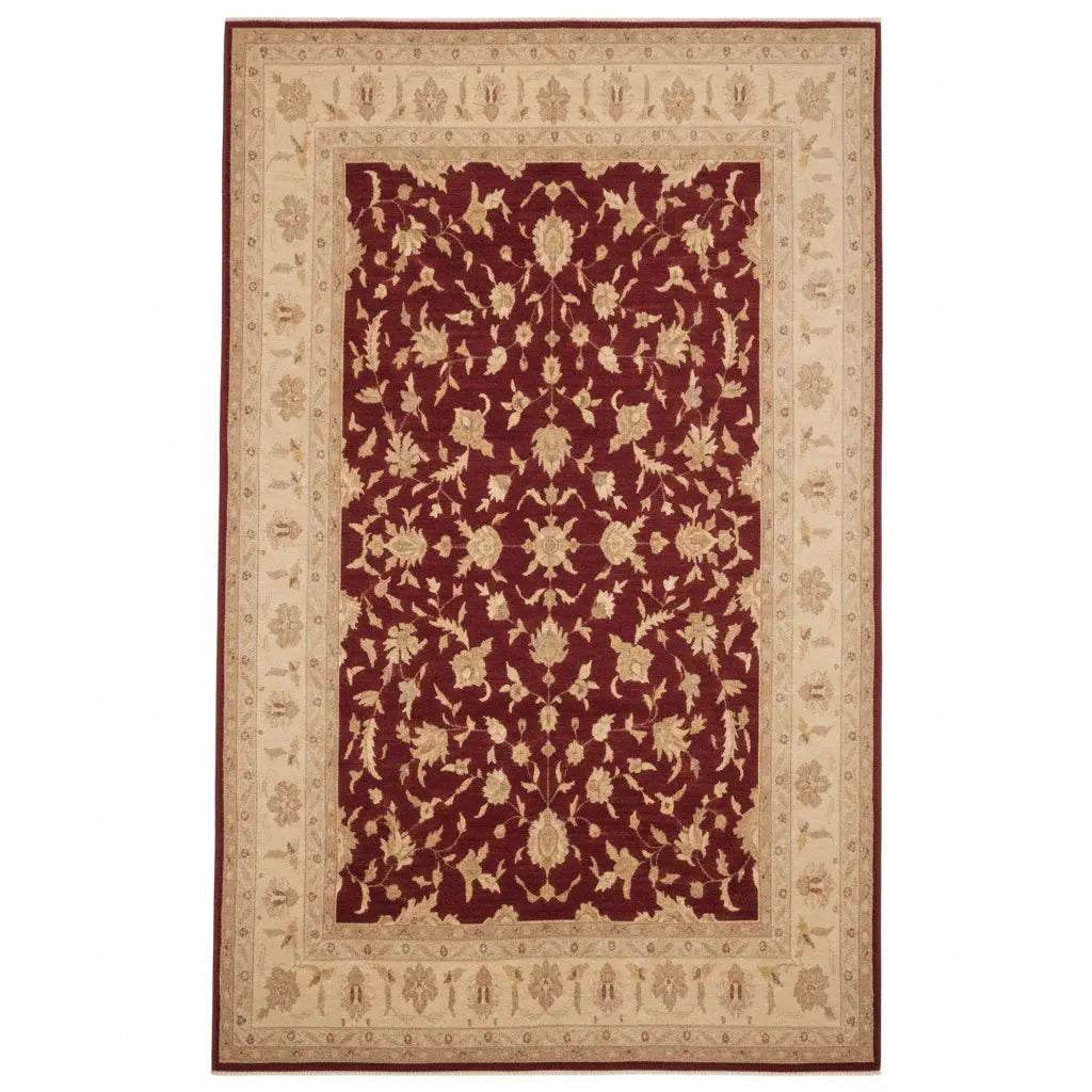 One Of The Kind Afghani Hand-Knotted Rug 14'8" x 11'9" zandirugs