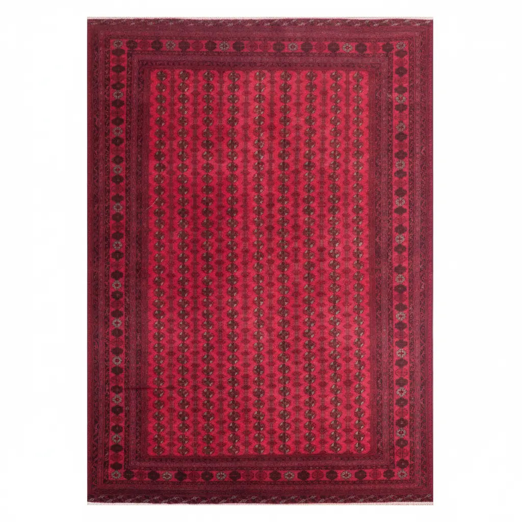 One Of The Kind Afghani Khotan Rug 10' x 12'4" zandirugs