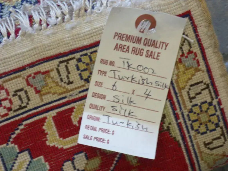 One Of The Kind Hand Made Turkish Silk design rugs size 6' x 4' Abc-Silk-TK002 ABC Rugs Kilims