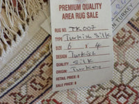 One Of The Kind Hand Made Turkish Silk design rugs size 6' x 4' Abc-Silk-TK007 ABC Rugs Kilims