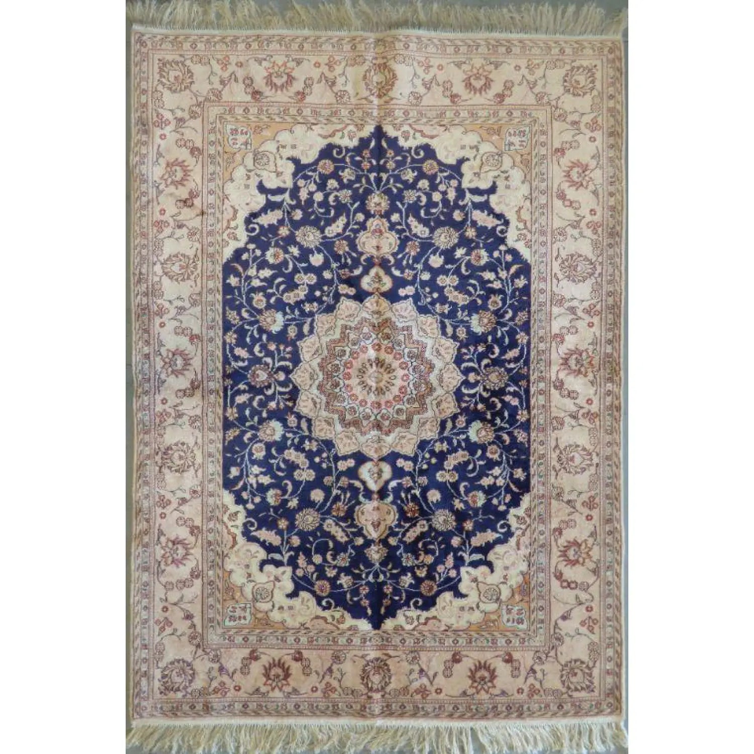 One Of The Kind Hand Made Turkish Silk design rugs size 6' x 4' Abc-Silk-TK007-Blue ABC Rugs Kilims
