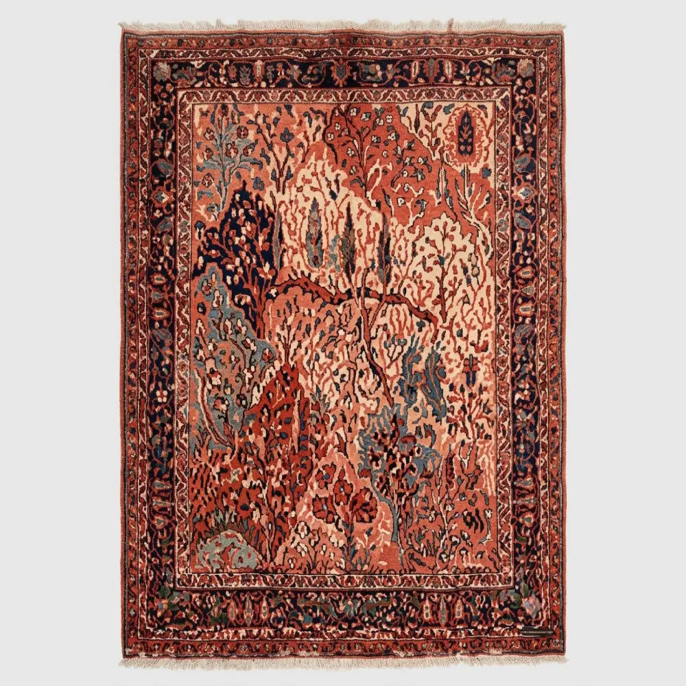 One Of The Kind Persian Tabriz Rug 12'5" x 9'8" zandirugs