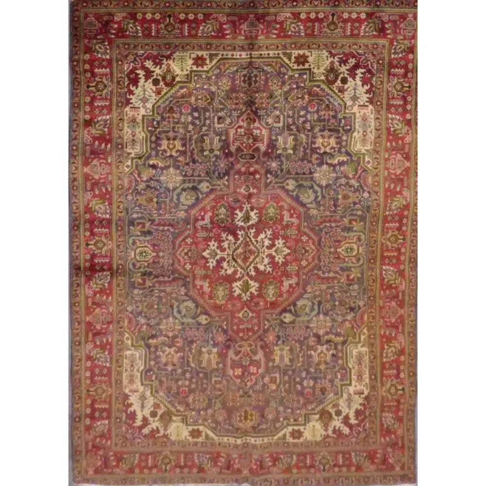 One Of The Kind Persian Tabriz Rug 9'10" x 6'4" zandirugs