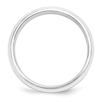 Platinum 5mm Polished Beveled Edge Size 12 Wedding Band