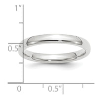 Platinum 3mm Comfort-Fit Wedding Band