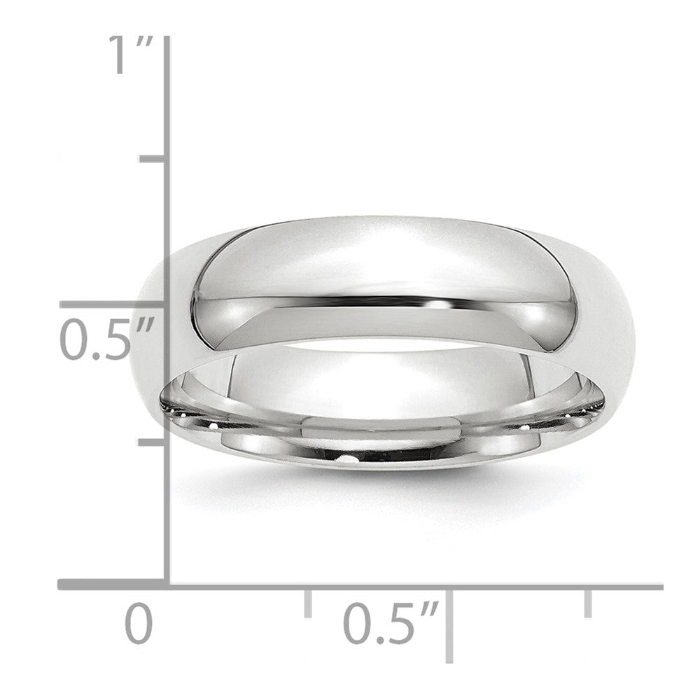 Platinum 6mm Comfort-Fit Wedding Band