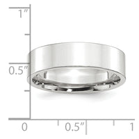 Platinum 6mm Flat Size 7 Wedding Band