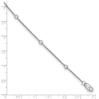 TO 14kw 1/6ct Lab Grown Diamond VS+ F+ Comp. 7 Station 7 inch Bracelet