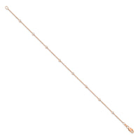 TO 14kr 1/6ct Lab Grown Diamond VS+ F+ Comp. 8 Station 8 inch Bracelet