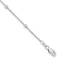 TO 14kw 1/5ct Lab Grown Diamond VS+ F+ Comp. 9 Station 9 inch Bracelet