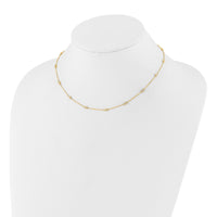 TO 14k 3/8ct Lab Grown Diamond VS+ F+ Comp. 16 Station 16 inch Necklace