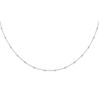 TO 14kw 1/2ct Lab Grown Diamond VS+ F+ Comp. 18 Station 18 inch Necklace