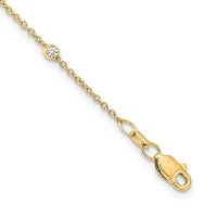 TO 14k 1/2ct Lab Grown Diamond VS+ F+ Comp. 18 Station 18 inch Necklace