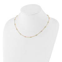 TO 14k 1/2ct Lab Grown Diamond VS+ F+ Comp. 18 Station 18 inch Necklace