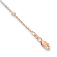 TO 14kr 1/2ct Lab Grown Diamond VS+ F+ Comp. 20 Station 20 inch Necklace