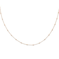 TO 14kr 1/2ct Lab Grown Diamond VS+ F+ Comp. 20 Station 20 inch Necklace