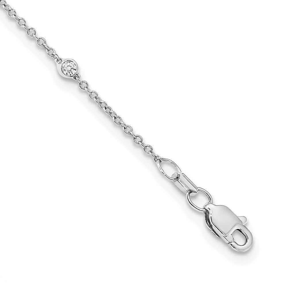 TO 14kw 1/2ct Lab Grown Diamond VS+ F+ Comp. 20 Station 20 inch Necklace