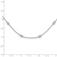 TO 14kw 1/2ct Lab Grown Diamond VS+ F+ Comp. 20 Station 20 inch Necklace