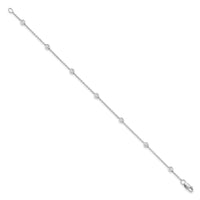 TO 14kw 1/2ct Lab Grown Diamond VS+ F+ Comp. 7 Station 7 inch Bracelet