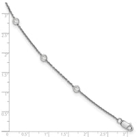 TO 14kw 1/2ct Lab Grown Diamond VS+ F+ Comp. 7 Station 7 inch Bracelet