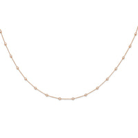 TO 14kr 1ct Lab Grown DIA. VS+ F+ Comp. 16 Station 16 inch Necklace