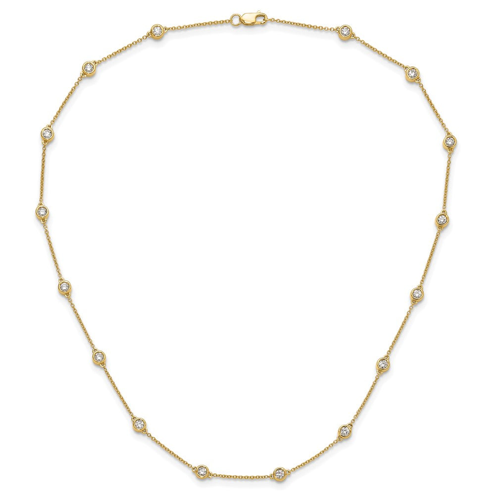 True Origin 14k 1ct Lab Grown DIA. VS+ F+ Comp. 16 Station 16 inch Necklace