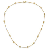 True Origin 14k 1ct Lab Grown DIA. VS+ F+ Comp. 16 Station 16 inch Necklace