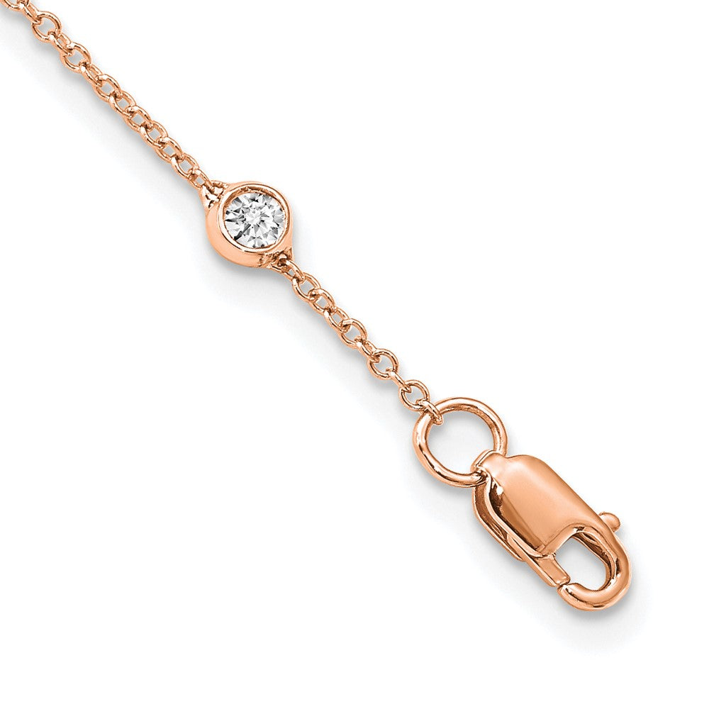 TO 14kr 1 1/6ct Lab Grown DIA. VS+ F+ Comp. 18 Station 18 inch Necklace
