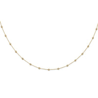 TO 14k 1 1/6ct Lab Grown DIA. VS+ F+ Comp. 18 Station 18 inch Necklace