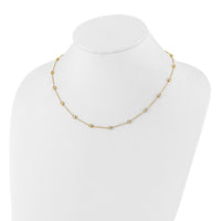 TO 14k 1 1/6ct Lab Grown DIA. VS+ F+ Comp. 18 Station 18 inch Necklace