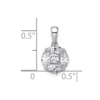 14k White Gold 1 ct Lab Grown Diamond VS/SI+ G+ Pendant