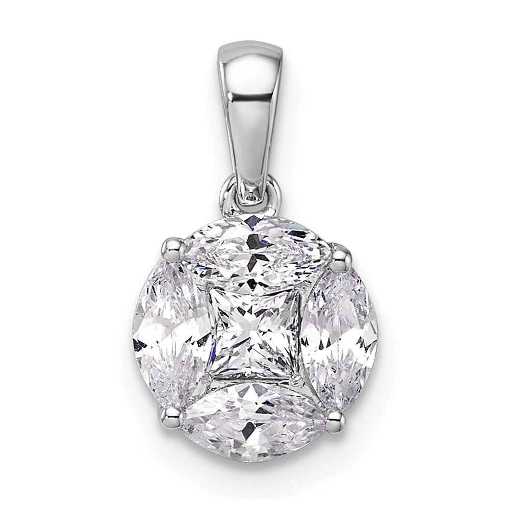 14k White Gold 1 ct Lab Grown Diamond VS/SI+ G+ Pendant