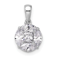 14k White Gold 1 ct Lab Grown Diamond VS/SI+ G+ Pendant
