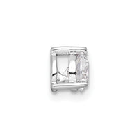 14k White Gold 1/2 ct Lab Grown Diamond VS/SI+ G+ Comp 3 Prong Chain Slide
