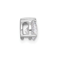 14k White Gold 3/4 ct Lab Grown Diamond VS/SI+ G+ Comp 3 Prong Chain Slide