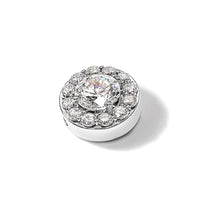 14kw 1/2ct Lab Grown Diamond VS/SI+ G+ Comp Halo Chain Slide Pendant
