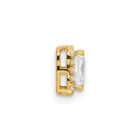 14k 1 1/5ct Cert Lab Grown Dia VS/SI+ G+ Radiant Comp 18in Halo Necklace