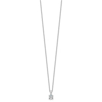 14kw 1/2ct Cert Lab Grown Dia VS/SI+ G+ Comp 18in Pendant Necklace