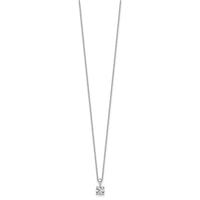 14kw 3/4ct Lab Grown Dia VS/SI+ G+ Comp 18in 4 Prong Pendant Necklace