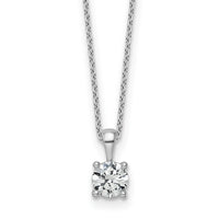 14kw 3/4ct Lab Grown Dia VS/SI+ G+ Comp 18in 4 Prong Pendant Necklace