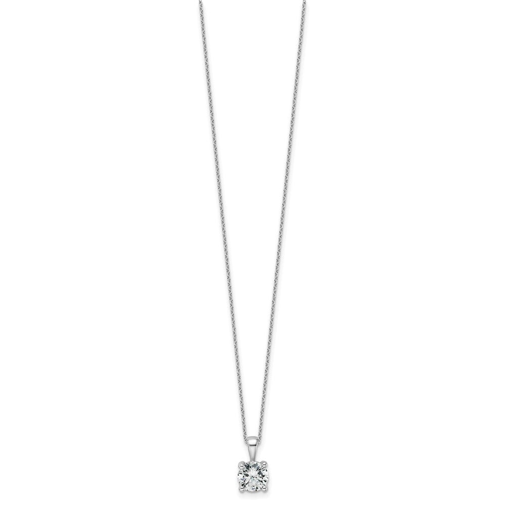 14kw 1 1/2ct Cert Lab Grown Dia VS/SI+ G+ Comp 18in Pendant Necklace