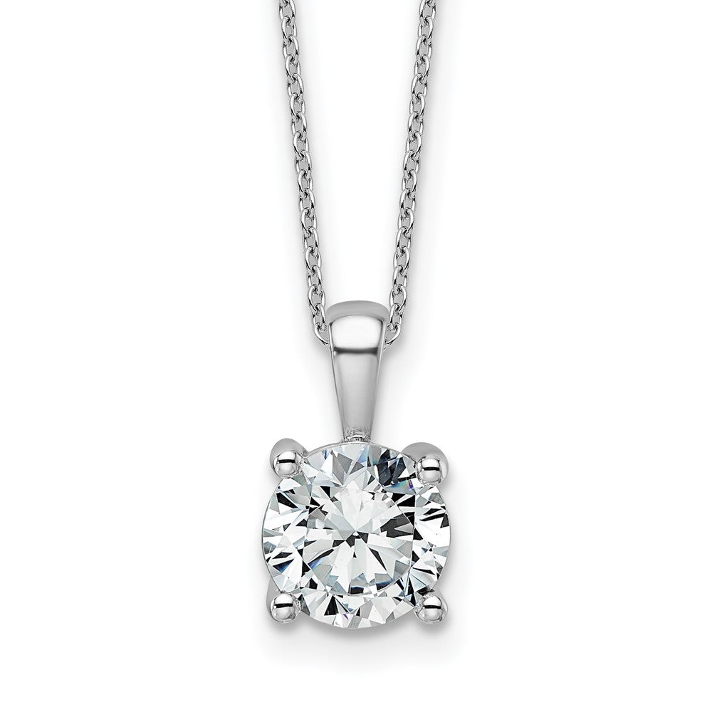 14kw 2ct Cert Lab Grown Dia VS/SI+ G+ Comp 18in Pendant Necklace