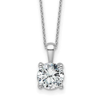 14kw 2ct Cert Lab Grown Dia VS/SI+ G+ Comp 18in Pendant Necklace